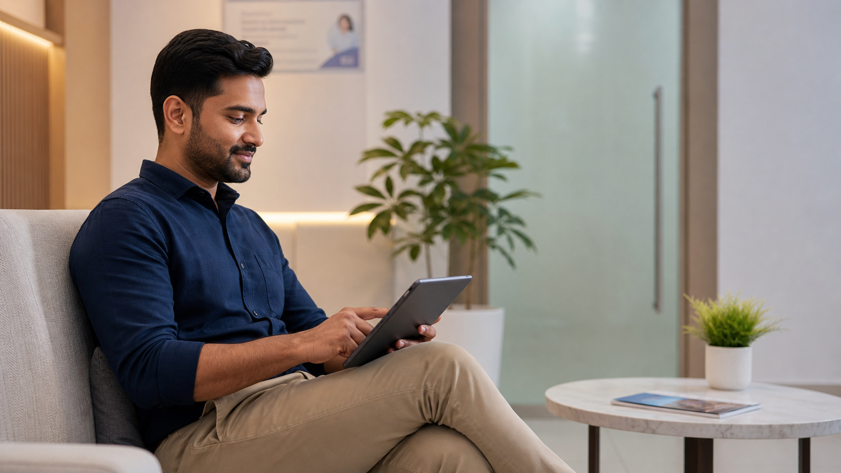 Confidential tablet-based health screening